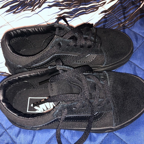 Sneakers boys black vans size 11 - Picture 2 of 6